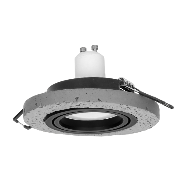 HALISI RM ramka dekoracyjna oprawy punktowej, MR16/GU10 max 50W, koło, ruchoma, czarna