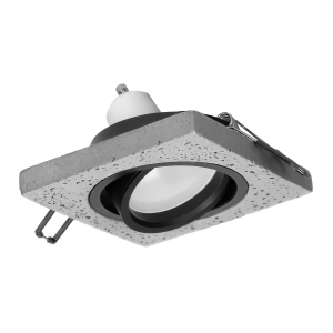 HALISI SM ramka dekoracyjna oprawy punktowej, MR16/GU10 max 50W, kwadrat, ruchoma, czarna*