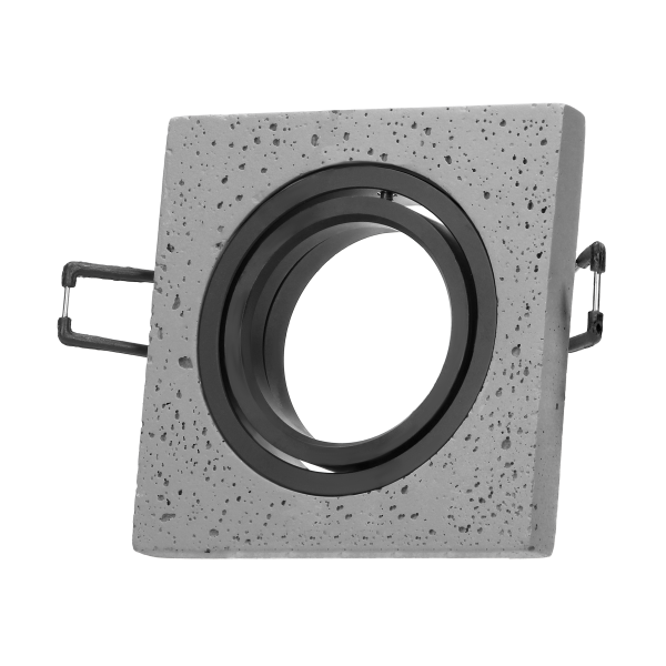 HALISI SM ramka dekoracyjna oprawy punktowej, MR16/GU10 max 50W, kwadrat, ruchoma, czarna*