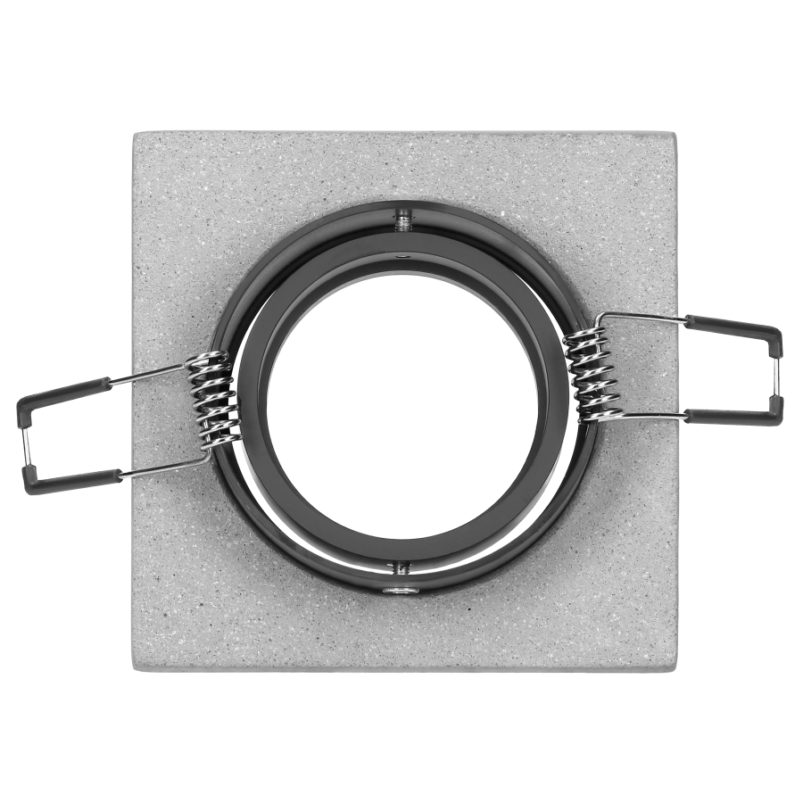 HALISI SM ramka dekoracyjna oprawy punktowej, MR16/GU10 max 50W, kwadrat, ruchoma, czarna*