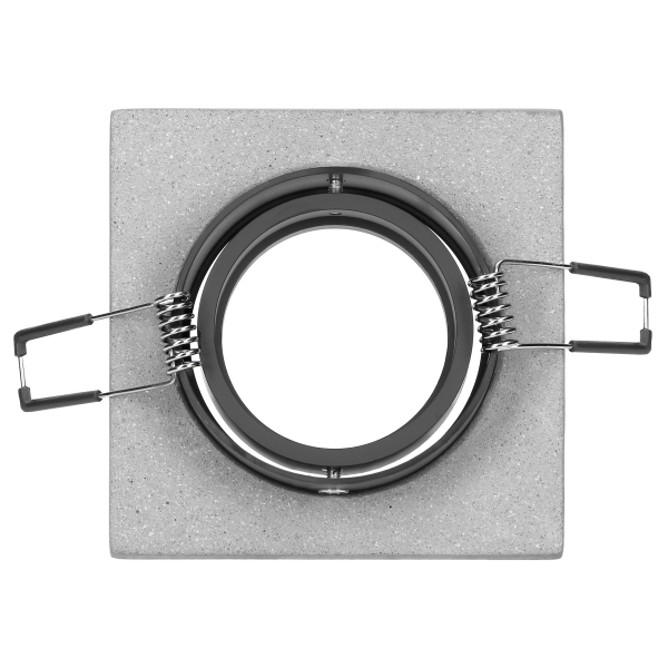 HALISI SM ramka dekoracyjna oprawy punktowej, MR16/GU10 max 50W, kwadrat, ruchoma, czarna*