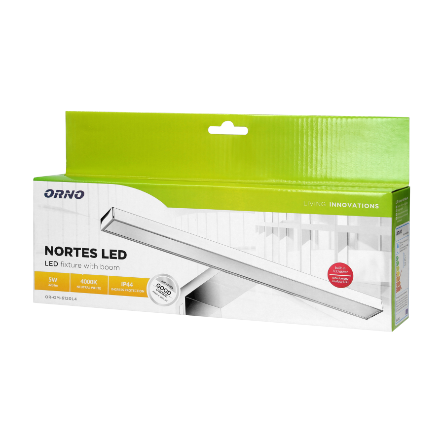 NORTES LED mirror lamp, 5W, 4000K