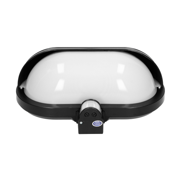 SAMUM garden lamp with 180° motion sensor and a screen , 1x60W, E27, IP44, plastic, black