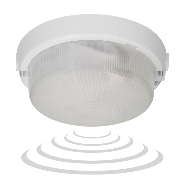 E27 lighting fixture AUTAN with microwave sensor, IP44