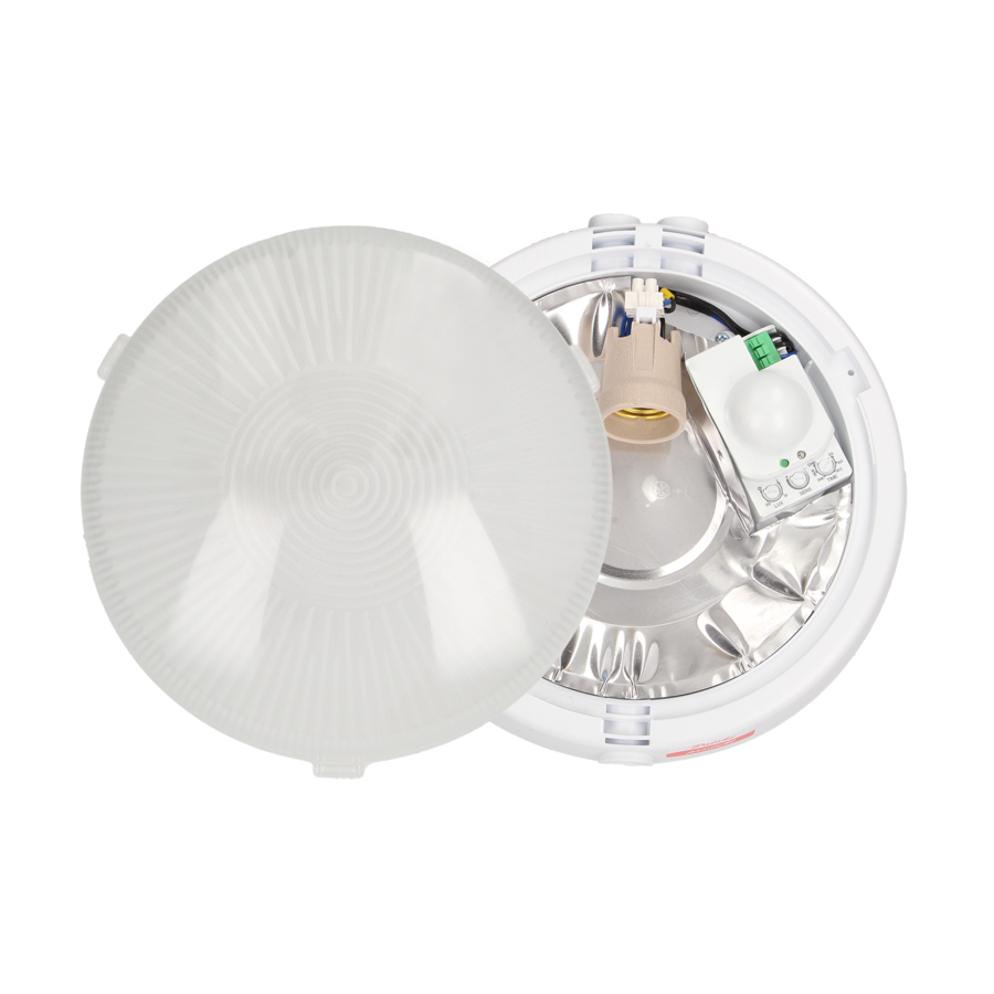 E27 lighting fixture AUTAN with microwave sensor, IP44