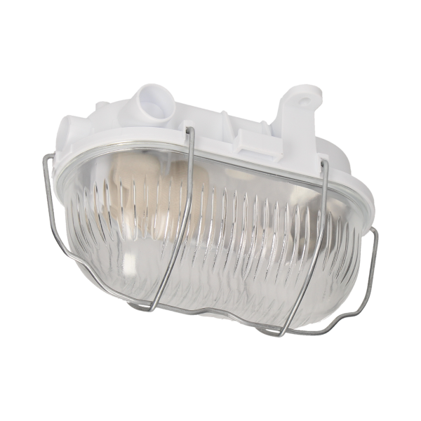 E27 lighting fixture AUSTRUL, IP54, steel cover