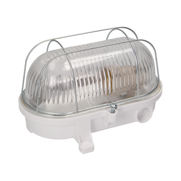E27 lighting fixture BURAN, IP54, steel cover