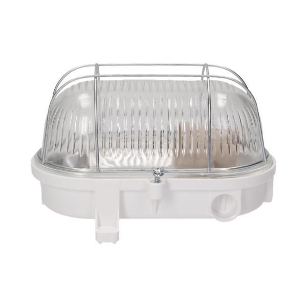 E27 lighting fixture BURAN, IP54, steel cover