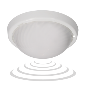 E27 lighting fixture FEN with microwave sensor, IP44