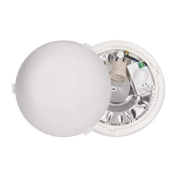 E27 lighting fixture FEN with microwave sensor, IP44