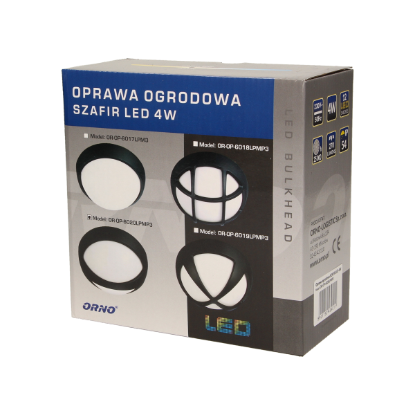 SZAFIR LED 4W, oprawa ogrodowa, 270lm, IP54, 3000K, pion