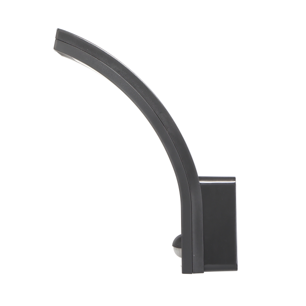 PIRYT LED 10W, oprawa ogrodowa z czujnikiem ruchu 140°, 850lm, IP54, 4000K, szara