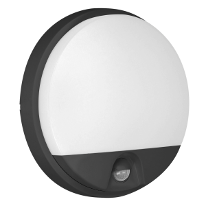 AGAT LED garden lamp with PIR sensor, 10W, black