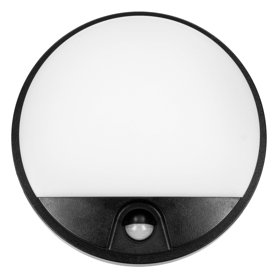 AGAT LED garden lamp with PIR sensor, 10W, black