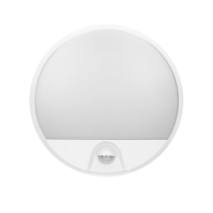 AGAT LED 10W, oprawa ogrodowa z czujnikiem ruchu 140°, 800lm, IP54, 4000K, biała