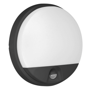 AGAT LED garden lamp with PIR sensor, 15W, black