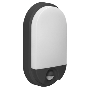 NEFRYT LED 15W, oprawa ogrodowa z czujnikiem ruchu, 1100lm, IP54, 4000K, czarna
