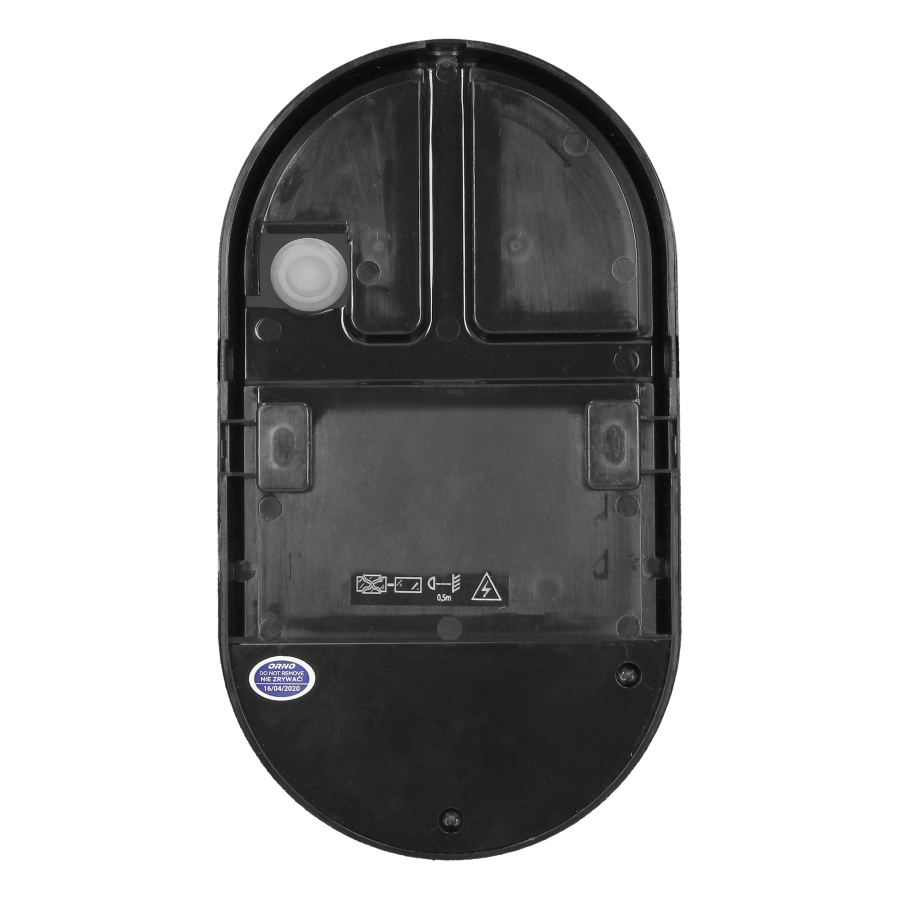 NEFRYT LED garden lamp with PIR sensor, 15W, black