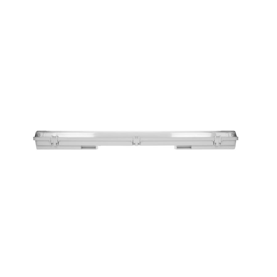 HERM hermetic luminaire for professional use, T8 LED 2x9W, IP65, tube length: 60cm.