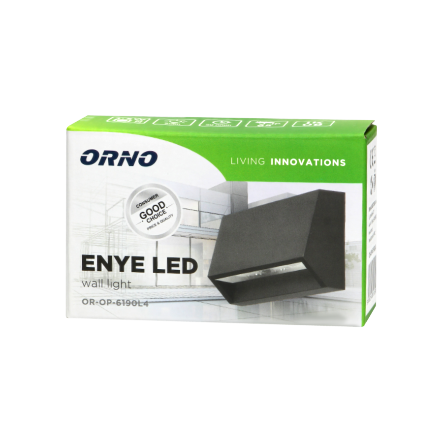 ENYE LED 1.5W, outdoor wall light, IP65, 4000K,