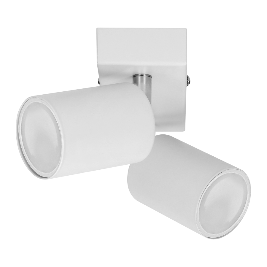 DOA SP 2l wall and ceiling light, GU10, max. 2x50W, IP20, white