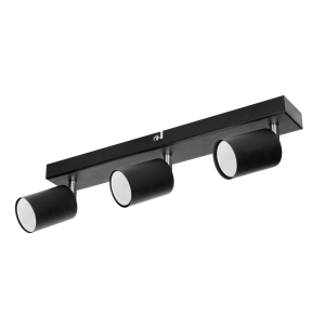 DOA SP 3l wall and ceiling light, GU10, max. 3x50W, IP20, black