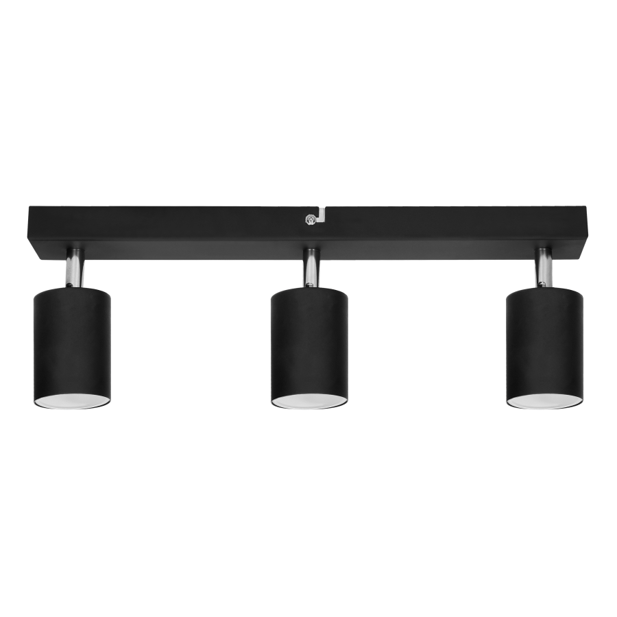 DOA SP 3l wall and ceiling light, GU10, max. 3x50W, IP20, black