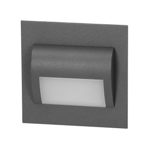 LED staircase luminaire DRACO, 3000K, graphite