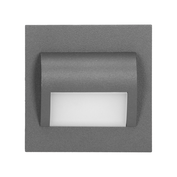 LED staircase luminaire DRACO, 3000K, graphite