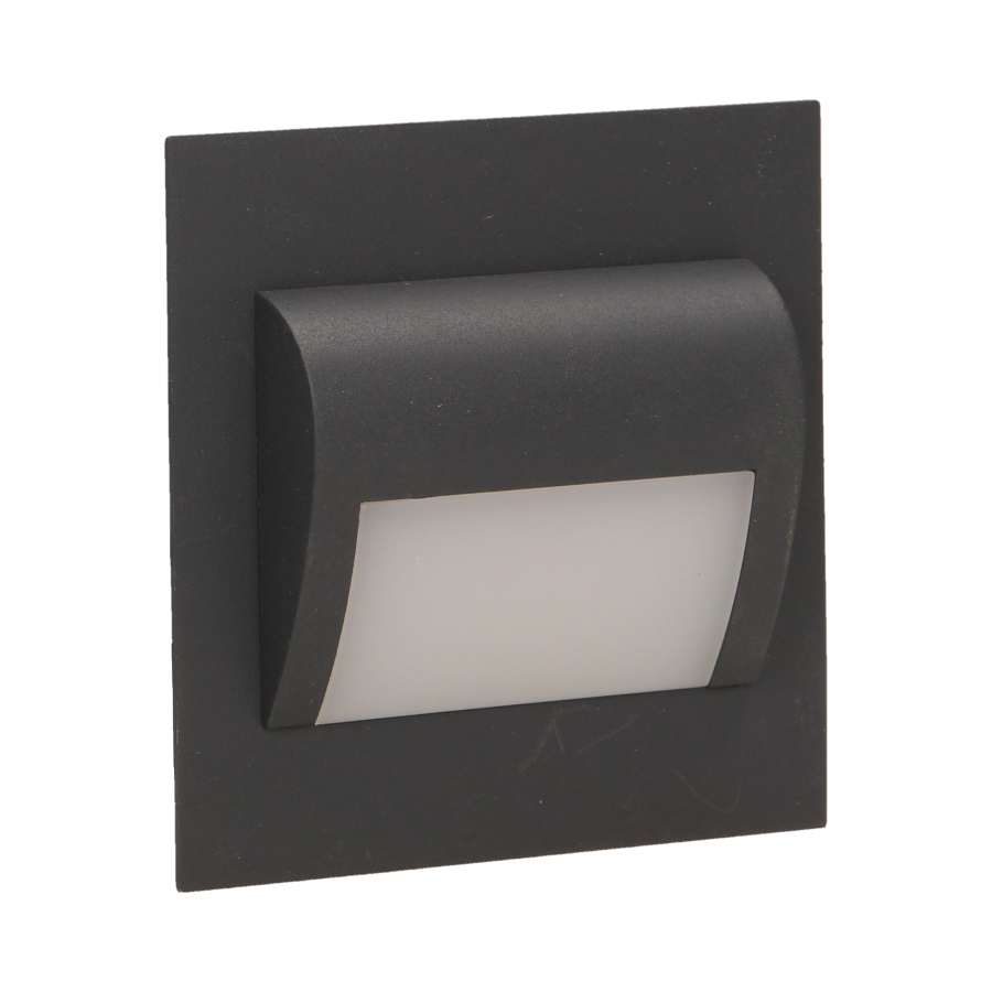 LED staircase luminaire DRACO, 6000K, graphite