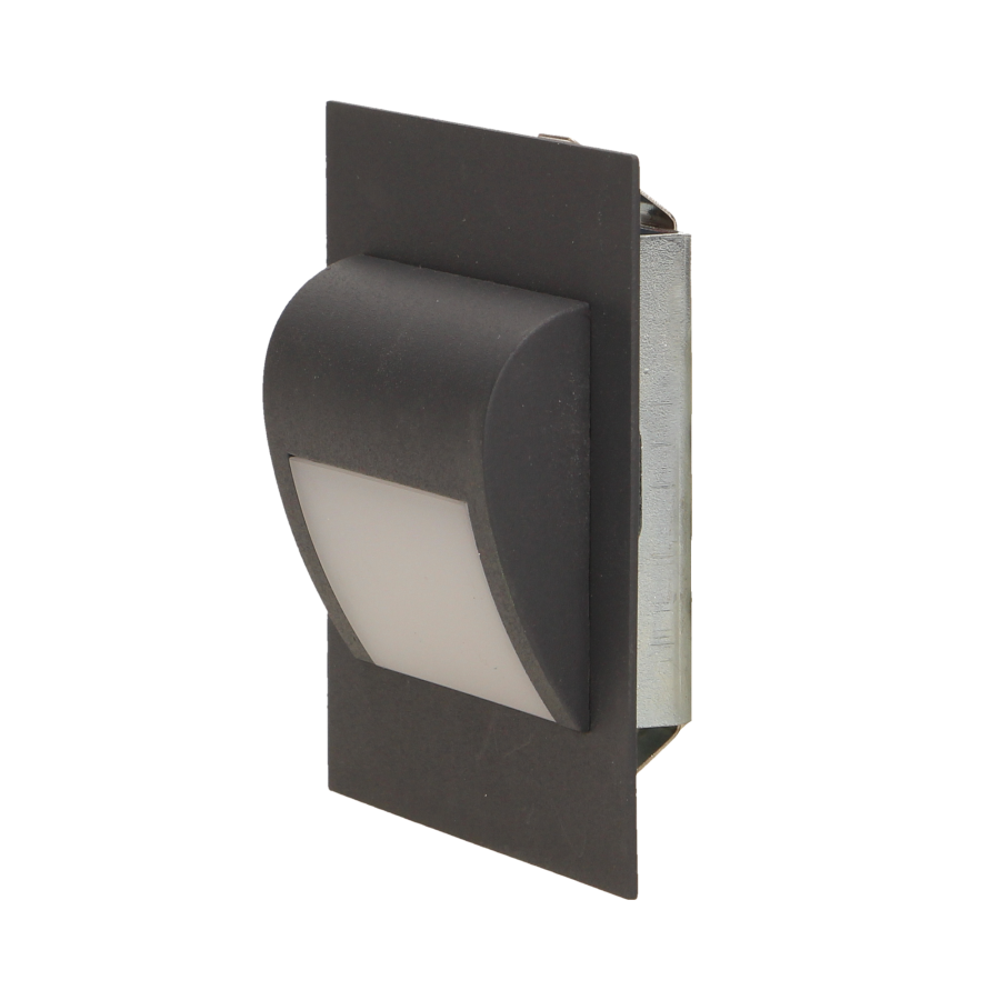 LED staircase luminaire DRACO, 6000K, graphite