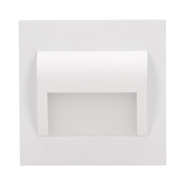 DRACO LED 1,2W, oprawa schodowa podtynkowa, 12V DC, 100lm, 6000K, biała