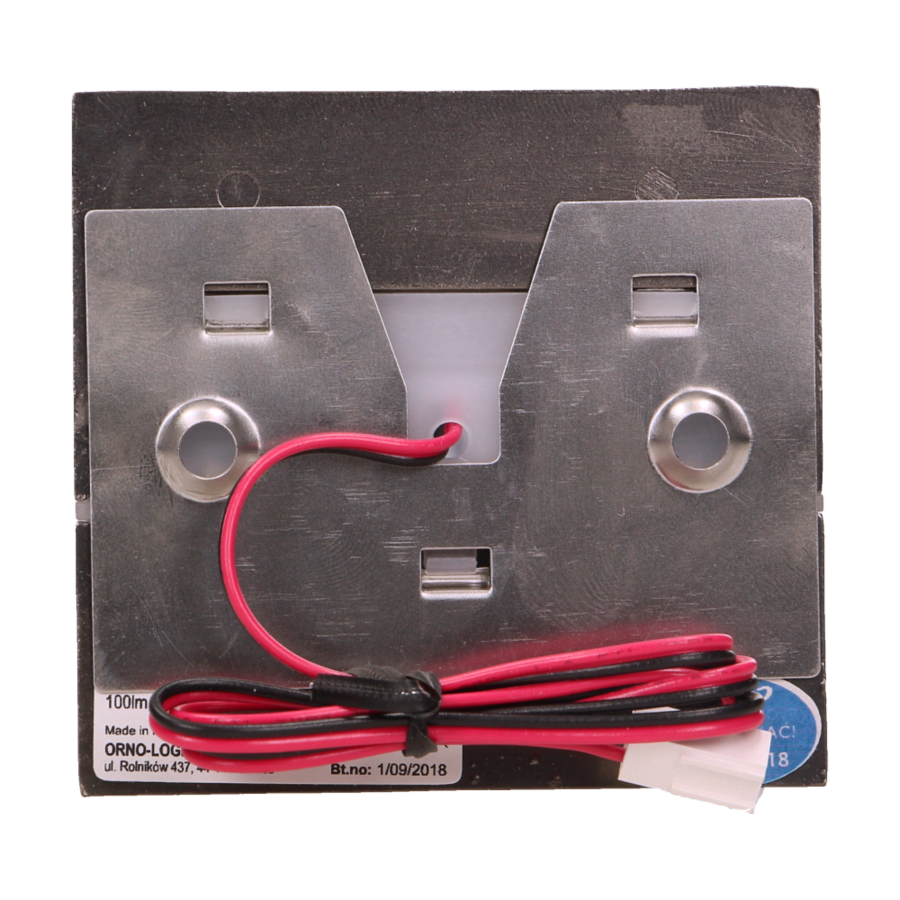 CYGNUS LED 1,2W, oprawa schodowa natynkowa, 12V DC, 100lm, 3000K, mosiądz