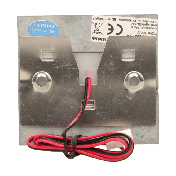 CYGNUS LED 1,2W, oprawa schodowa natynkowa, 12V DC, 100lm, 6000K, czarna