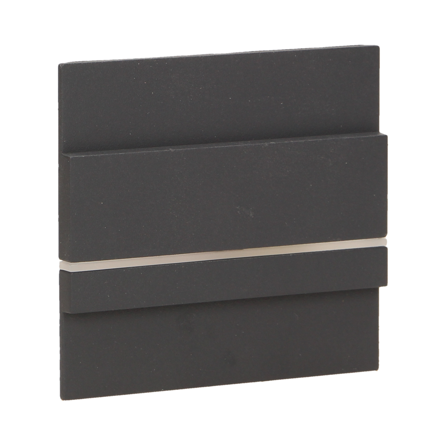 CYGNUS LED 1,2W, oprawa schodowa natynkowa, 12V DC, 100lm, 6000K, grafit