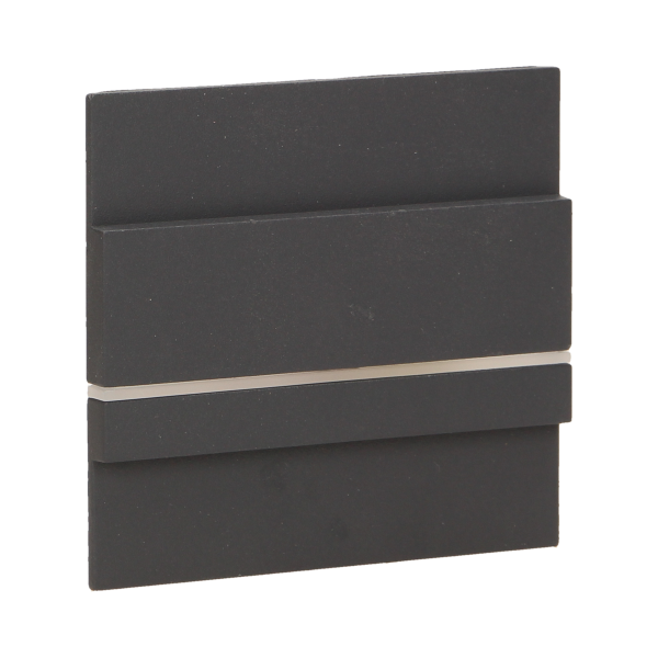 CYGNUS LED 1,2W, oprawa schodowa natynkowa, 12V DC, 100lm, 6000K, grafit