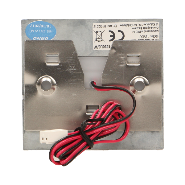 CYGNUS LED 1,2W, oprawa schodowa natynkowa, 12V DC, 100lm, 6000K, biała