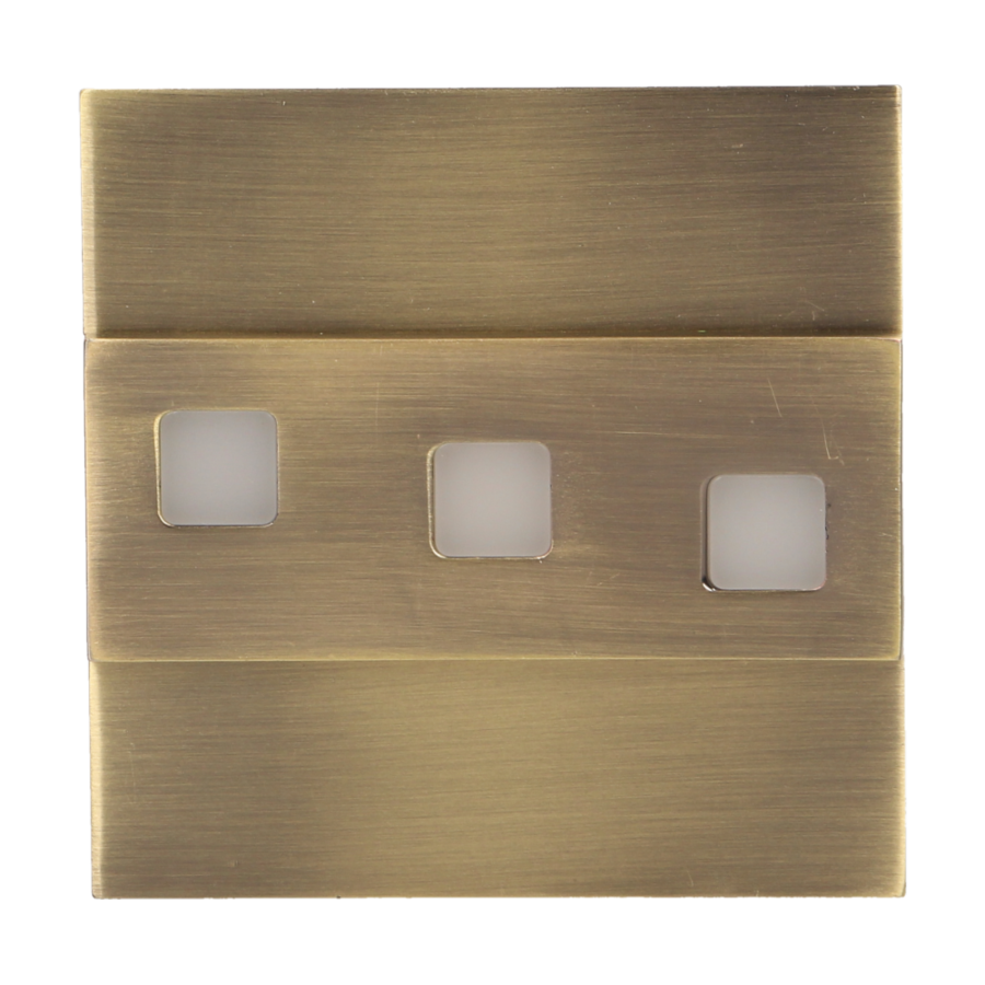 LED staircase luminaire LEPUS, 3000K, brass