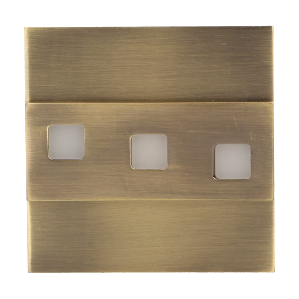 LED staircase luminaire LEPUS, 3000K, brass