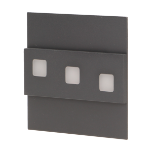 LED staircase luminaire LEPUS, 3000K, graphite