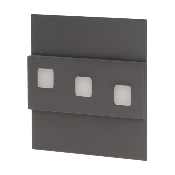 LED staircase luminaire LEPUS, 3000K, graphite