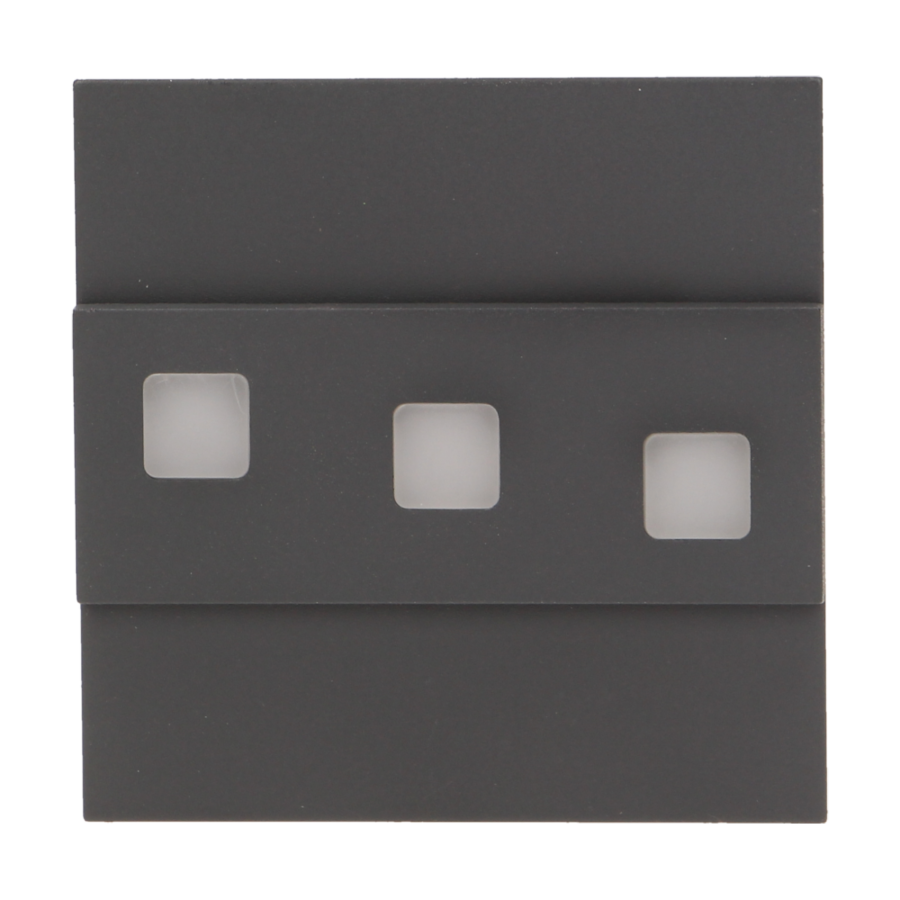 LED staircase luminaire LEPUS, 3000K, graphite