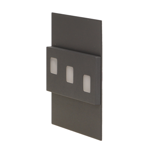 LED staircase luminaire LEPUS, 3000K, graphite