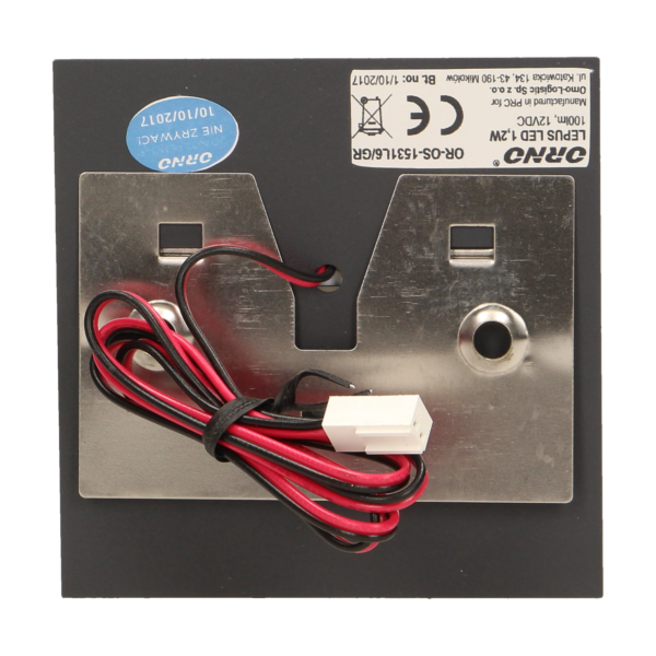 LEPUS LED 1,2W, oprawa schodowa natynkowa, 12V DC, 100lm, 3000K, grafit