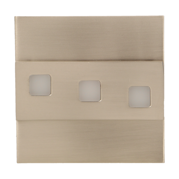 LEPUS LED 1,2W, oprawa schodowa natynkowa, 12V DC, 100lm, 3000K, satyna