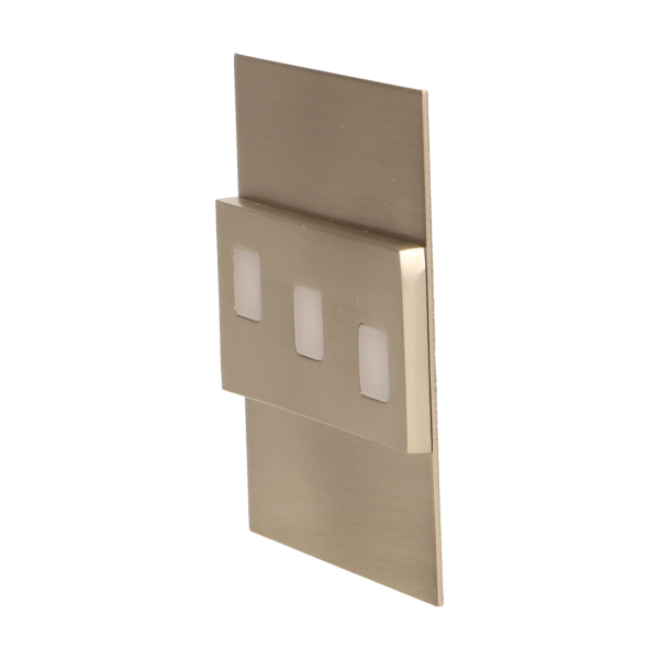 LED staircase luminaire LEPUS, 3000K, satin