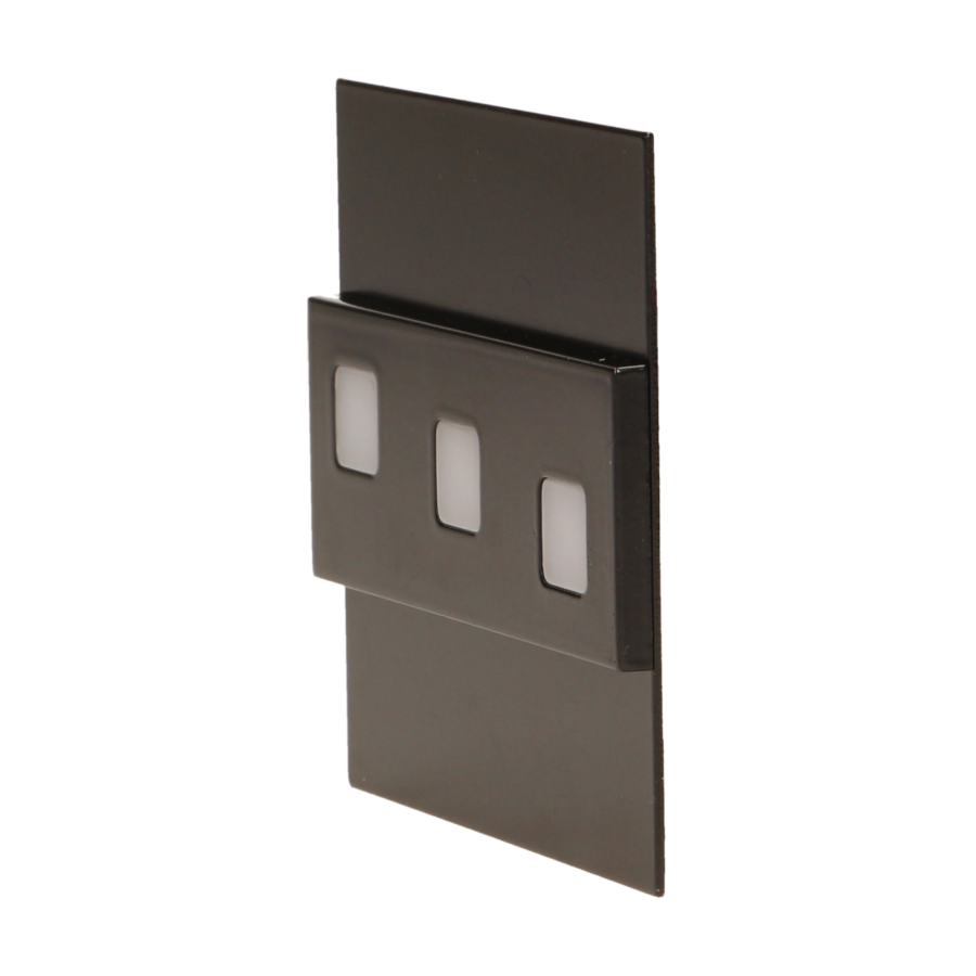 LED staircase luminaire LEPUS, 6000K, black