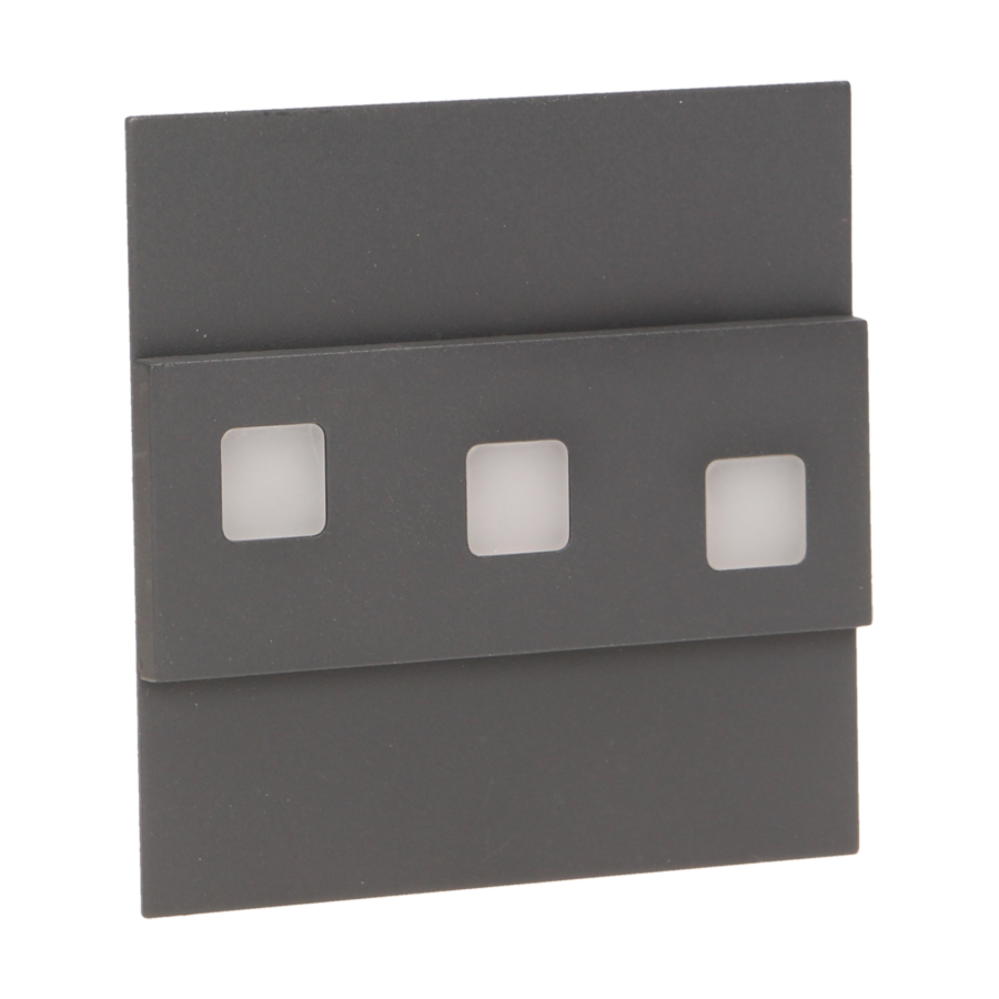 LED staircase luminaire LEPUS, 6000K, graphite