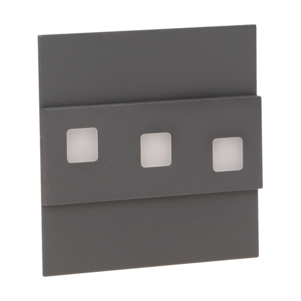 LED staircase luminaire LEPUS, 6000K, graphite