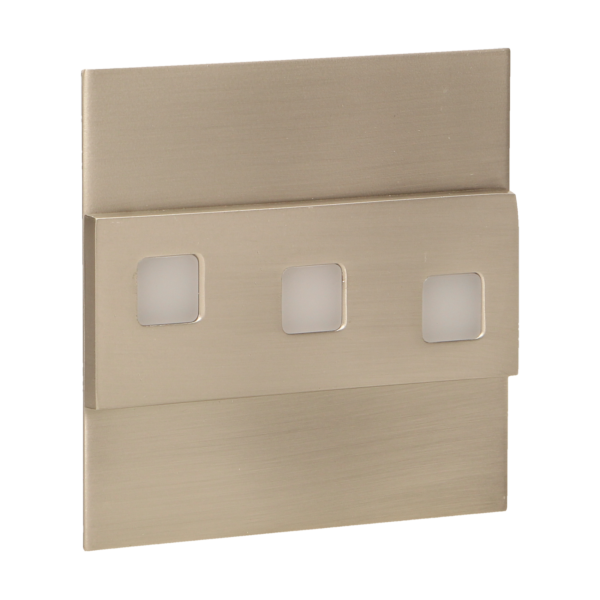 LEPUS LED 1,2W, oprawa schodowa natynkowa, 12V DC, 100lm, 6000K, satyna